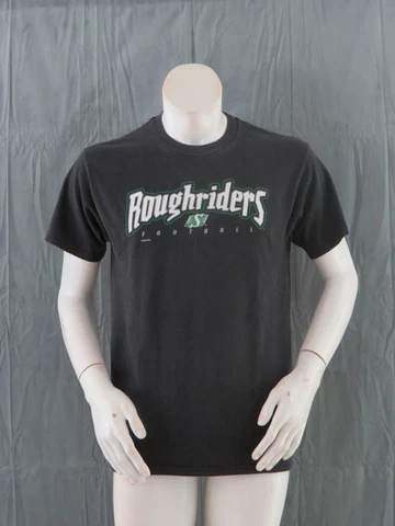 Saskatchewan Roughriders Shirt (VTG) - Lightning Script with Logo - Mens Medium Cover