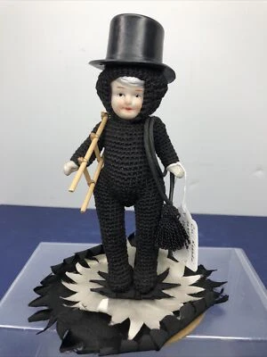 "Antiguo traje de barrido de chimenea muñeca alemana de 6"" con sombrero niño #Q" Foto 1 de 4
