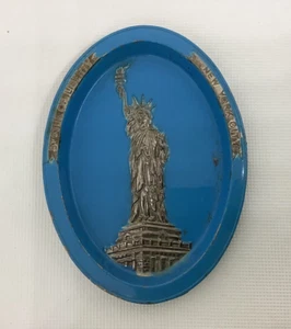 De colección NYC Estatua de la Libertad Recuerdo BANDEJA PARA MONEDAS PLATO DE BARATIJA Cenicero Japón - Imagen 1 de 6