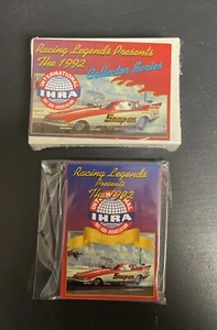 Juego de cartas de arrastre IHRA sellado 1992 Racing Legends más juego de 10 cartas campeones del mundo - Imagen 1 de 4
