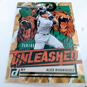 2021 Alex Rodriguez Donruss Baseball UNLEASHED Insert MINT (719/999) NY Yankees - Picture 1 of 1