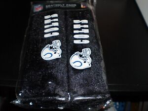 2PC NFL Indianapolis Colts  Car Truck Bag Seat Belt Pads / Shoulder Pads Covers