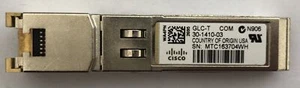 Moduł nadawczo-odbiorczy Cisco GLC-T 1000BASE-T SFP + do RJ-45 - Zdjęcie 1 z 3