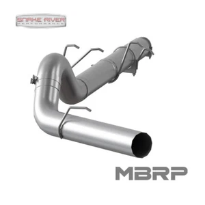 MBRP 5" CAT BACK EXHAUST 03-07 FORD POWERSTROKE DIESEL NO MUFFLER 6.0L S62260PLM - Picture 1 of 4