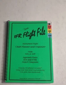 IFR Flight File Chart Planner Organizer Spiral Bound Airplane Pilot Vintage 1995 - Picture 1 of 6