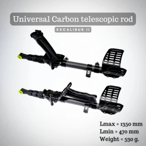 Varillas telescópicas de carbono para Minelab Excalibur I / II Shaft Rod - Imagen 1 de 5