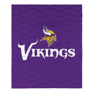 FOCO NFL Minnesota Vikings Exclusive Outdoor Wearable Big Logo Blanket, 50"x60" - Picture 1 of 5