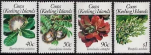 1989 Cocos (Keeling) Islands Flora Part III Set Of 4 Mint Never Hinged, Clean - Bild 1 von 1