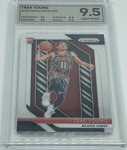 TRAE YOUNG - 2018-19 Panini Prizm - RC / ROOKIE CARD - #78 - OCE 9.5 GEM MINT - Picture 1 of 7