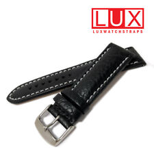 Black Buffalo Milano Padded Watch Genuine Leather Watch Strap Band  SS