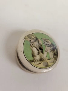 Vintage Antique Sewing Tape Measure with Kittens Playing with Yarn - Picture 1 of 10