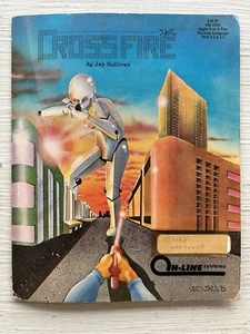 Crossfire by On-Line Systems for Apple II+,IIe,IIc,IIgs 1981 Sierra RARE Vintage - Picture 1 of 4