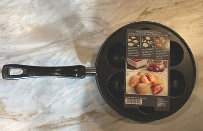 Nueva sartén para panqueques redonda de hierro Nordic Ware Danish Ebelskiver Foto 1 de 4