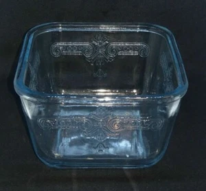Vintage Fire King Saphirblau Ofen Kühlschrank Quadratisch Schale ohne Deckel - Bild 1 von 4