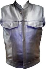 Motorcycle Leather Vest Rider American Touring Sons of Anarchy Leather Bike Vest