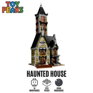 NUEVO Juego completo de juguetes de ladrillos de construcción Haunted House 10273 - 3231 piezas de alta calidad - Imagen 1 de 10