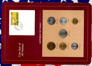 Coin sets of all Nations Chad 1976-1983 UNC 100 Francs 1982 500 Francs CAS 1976A - Picture 1 of 4