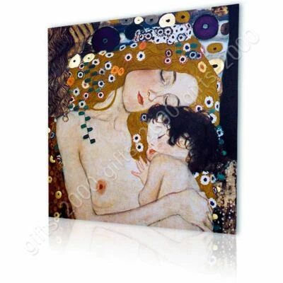 Madre e hijo de Gustav Klimt | Lienzo (enrollado) | Arte de pared imagen HD Foto 1 de 4
