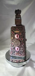 Mosaic Burgundy Bottle with lots of color Beautiful in your Home or bar W222 - Picture 1 of 4