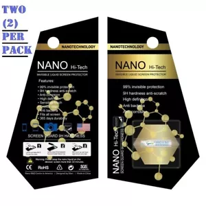 2x Nano Hi-Tech Invisible Liquid Screen Protector All iPhone Samsung LG Devices - Picture 1 of 7