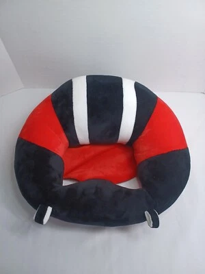 Silla de asiento de apoyo infantil cojín suave almohada sofá para sentarse bebé rojo negro blanco Foto 1 de 4