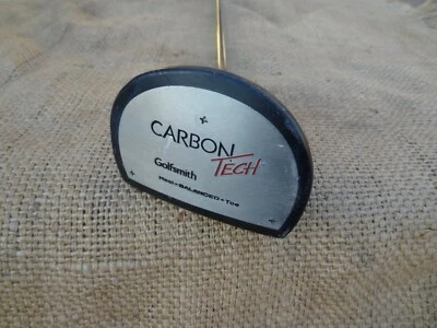 Golfsmith CARBON TECH Heel•Toe Balanced Mallet Putter ⛳ Curved Steel 34" - Image 1 of 4