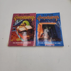 Goosebumps Book It Came From Beneath The Sink,Egg Monsters From Mars R L Stine - Imagen 1 de 9