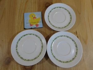 Noritake Progression Palo Verde 6" SAUCERS Set of 3 Green 9020 Japan - Picture 1 of 5