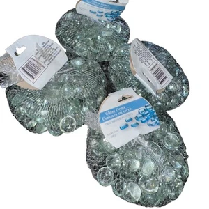4 Packs Greenbrier Inc. Round Flat Glass Gems Decorative Accents 14 oz. - New - Picture 1 of 1