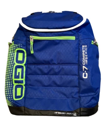 Mochila única Ogio C7 verde neón/azul Foto 1 de 4