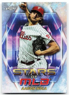 🔥 2023 Topps Update #SMLBC-86 Aaron Nola Stars of MLB Chrome - Image 1 of 2