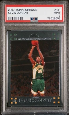 2007 Topps Chrome Kevin Durant #131 PSA 9 MINT - Image 1 of 2