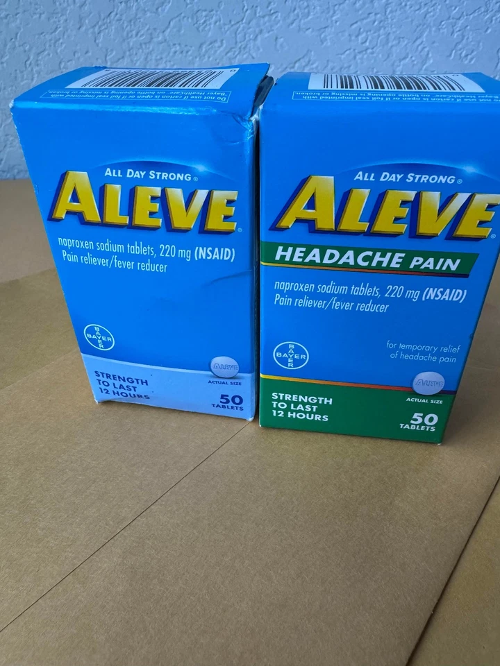 Aleve 220 mg Comprimidos, 2 cajas de 50 ct (100 comprimidos, total) Foto 1 de 1