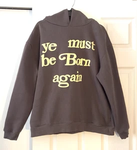Kaktus Pflanze Flohmarkt Ye Must Be Born Hoodie grau Gr. M - Bild 1 von 18