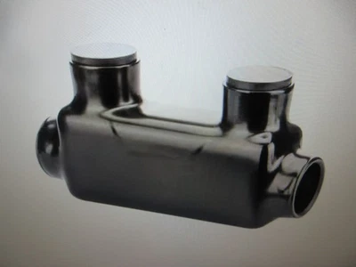 Polaris 600 MCM - 6 AWG Bagged Insulated In-Line Splice, Black - Image 1 of 3