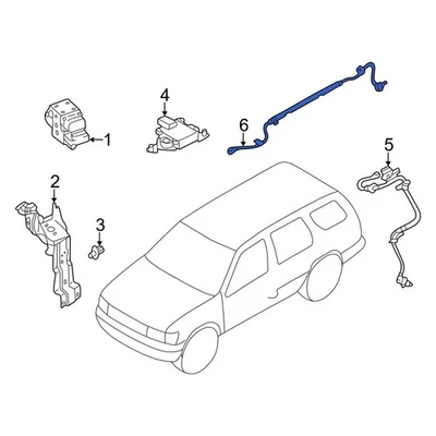 For Infiniti QX4 98-01 Infiniti 479100W000 Front Right ABS Wheel Speed Sensor Foto 1 de 2