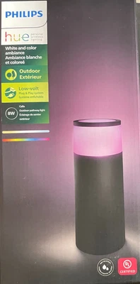 Philips Hue Calla Outdoor Smart Path Light 8W Weatherproof With Extension Cable