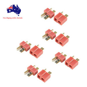 5 Pairs Ultra T Deans T Plug Connector for Battery ESC Plug 