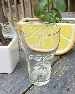 1977 Coca Cola "75th Year Anniversary" 9 oz Collector Glass - Picture 1 of 5