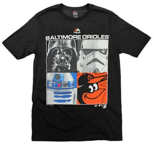 MLB Youth Baltimore Orioles Star Wars Main Character T-Shirt, Black - Picture 1 of 5