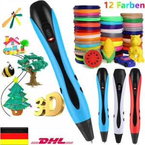 Kinder 3D Stifte Set 3D Druckstift mit 12Farben 120ft PLA Filament Geschenk Kind - Photo 1/56