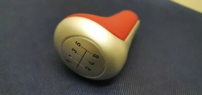 NOS OEM Germany BMW Z8 Roadster V8 Alpina red gear shift knob leather - Image 1 of 4