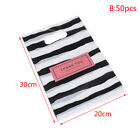 50pcs New Design Black&white Striped Packaging Bags for Gift Small Pouches-wf