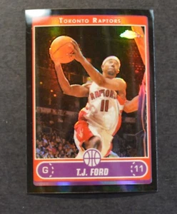 2006-07 Topps Chrome Refractors Black #117 T.J. Ford #d /99 Toronto Raptors - Picture 1 of 1