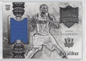 2015-16 Panini Excalibur Knight School Jerseys Justin Anderson #25 Rookie RC
