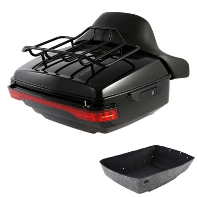 Soporte de respaldo de maletero King luz LED apto para Harley Touring 2014-25 Touring Foto 1 de 4
