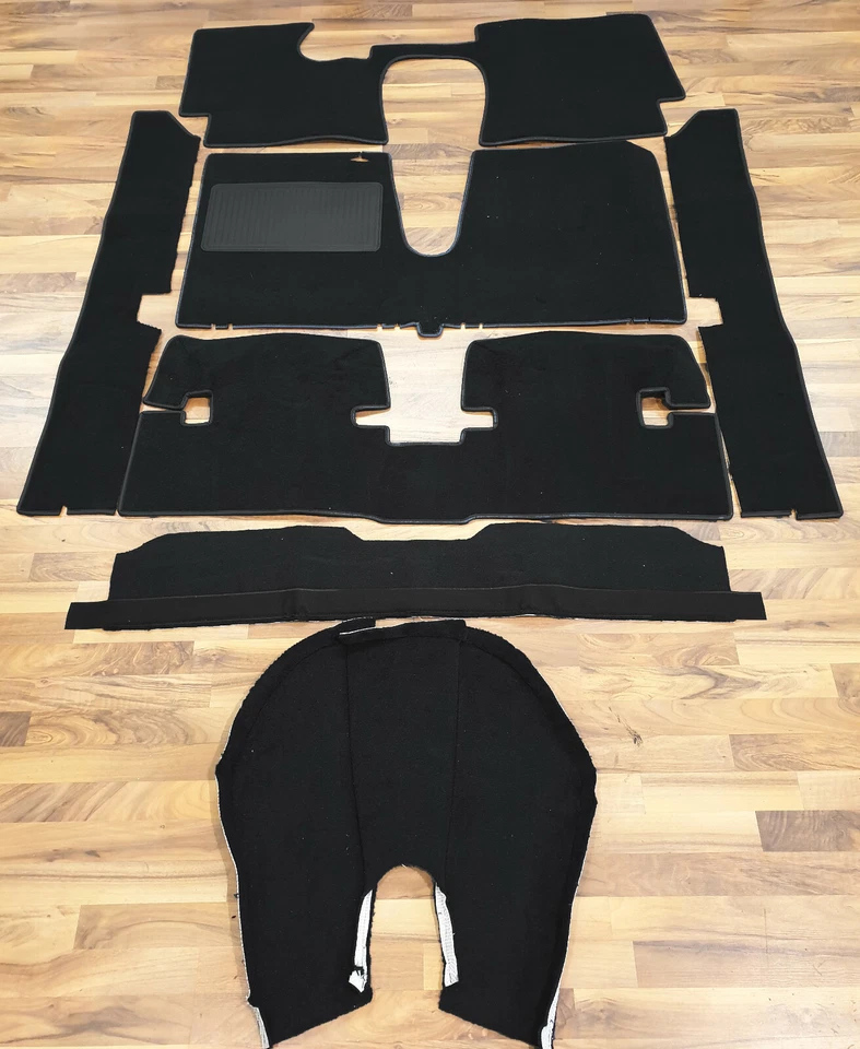 Juego de alfombras de terciopelo negro para Lancia Fulvia Sport Zagato 1965-1972 kit de alfombras Foto 1 de 1