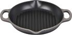 Le Creuset Enameled Cast Iron Signature Deep Round Grill, 9.75", Oyster | NIB