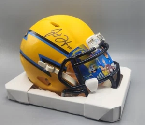 Justin Herbert AMP Mini Helmet Autographed Custom Visor - Picture 1 of 6