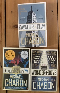 3 x Michael Chabon PB Job Lot Bundle Wonder Boys; Kavalier & Clay; Yiddish Poli - Picture 1 of 10